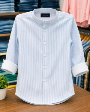 Men’s Premium Striped Casual Shirt | Classic Vertical Stripe Full Sleeve Shirt | Smart Casual Fashion Wear