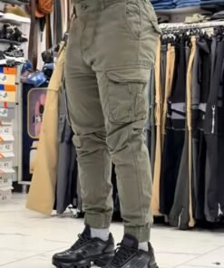 Men's Premium Olive Tactical Cargo Joggers