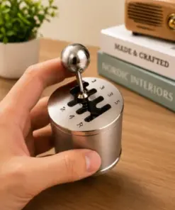 Mini Gear Shift Desk Toy – Metal Manual Shifter Model