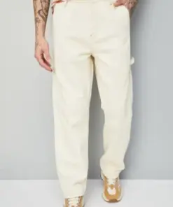 Ivory Ledger – Premium Ecru Utility Jeans