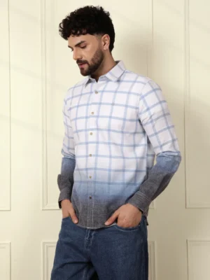 imgi_88_1_a9b306c0-0a15-4024-af80-f76be5044c9a-300x400-1.webp Men's Blue & Grey Ombre Checkered Casual Shirt
